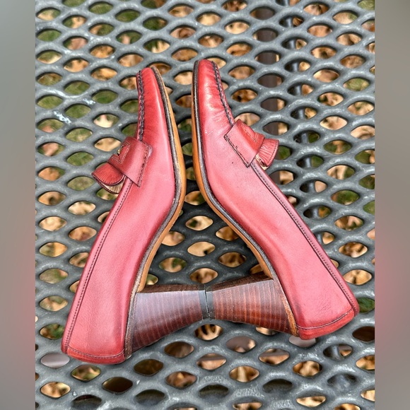 Vintage MAINE PACERS LEATHER LOAFER PUMPS Size 6M (Fits Like 5.5) Made in USA - Picture 5 of 10